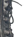 Vorschaubild 4 von Damen Schnürstiefel Gr. 36 Leder Grau Vintage Stiefel