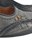 Vorschaubild 4 von Damen Mary Jane Pumps Gr. 36 Grau Leder Absatz 7cm Schnalle