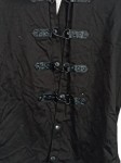 Vorschaubild 4 von Herren Gothic Jacke Schnallen Gr. L Schwarz Baumwolle