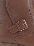 Vorschaubild 3 von Stiefelette Damen Gr. 38 Braun Casual Boots Reißverschluss Schnalle