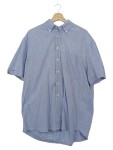 Vorschaubild 1 von Monterosso Herren Freizeithemd Kurzarm Gr. 42/XL Blau Kariert Baumwolle