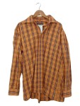 Vorschaubild 1 von Herren Freizeithemd Gr. 41/42 Orange Kariert Langarm