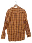 Vorschaubild 2 von Herren Freizeithemd Gr. 41/42 Orange Kariert Langarm