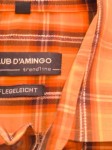 Vorschaubild 6 von Herren Freizeithemd Gr. 41/42 Orange Kariert Langarm