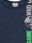 Vorschaubild 3 von T-Shirt Kinder Gr. 134 Blau Baumwolle Schriftzug Casual Kurzarm Freizeit