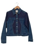 Vorschaubild 1 von TREND BY Damen Jeansjacke Tweed Glitzer Gr. 40 Blau