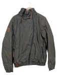 Vorschaubild 1 von Herren Leichte Jacke Gr. M Grau Kapuze Übergangsjacke