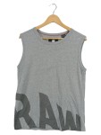 Vorschaubild 1 von Unterhemd Herren Gr. XXS Grau Polyester Schriftzug Casual Ärmellos