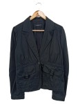 Vorschaubild 1 von Damen Leichte Jacke Blazer Schwarz Baumwolle Gr. 40 L Casual
