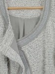 Vorschaubild 3 von Damen Strickjacke Gr. 42 Grau Meliert Elegant