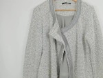 Vorschaubild 2 von Damen Strickjacke Gr. 42 Grau Meliert Elegant