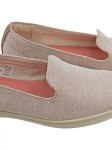 Vorschaubild 5 von Damen Slipper Canvas Loafer Rosa Gr. 38,5 Slip-On Schuhe