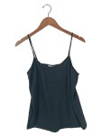 Vorschaubild 1 von Damen Top Trägertop Schwarz Gr. 42/XL Basic Baumwolle
