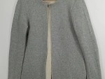 Vorschaubild 2 von Damen Strickjacke Gr. 38/M Grau Meliert Cardigan Jacke