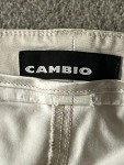 Vorschaubild 5 von Damen Stoffhose Gr. 40 Beige Chino Baumwolle Gold-Knöpfe