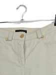 Vorschaubild 2 von Damen Stoffhose Gr. 40 Beige Chino Baumwolle Gold-Knöpfe