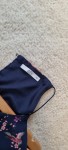 Vorschaubild 5 von Sommerkleid Damen Gr. 34 XS Blau Vogelmuster Midi