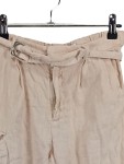 Vorschaubild 3 von Kinder Cargohose Leinen Ramie Beige Gr. 140 Jogger
