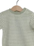 Vorschaubild 2 von Langarmshirt Gr. 68 grün weiß gestreift Nicki Velour