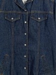 Vorschaubild 2 von Jeanskleid Damen Gr. 38/M Blau Baumwolle Uni Casual Alltag Knopfleiste