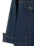Vorschaubild 3 von Jeanskleid Damen Gr. 38/M Blau Baumwolle Uni Casual Alltag Knopfleiste