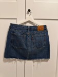 Vorschaubild 1 von Jeansrock Damen Gr. 30 Blau Denim Minirock Fransen