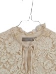Vorschaubild 2 von Bluse Damen Gr. 34/XS Beige Polyamid Florales Muster Romantisch