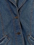 Vorschaubild 2 von Damen Jeansjacke Blazer Gr. 42 Blau Stretch Denim Jacke