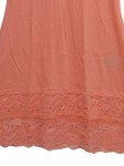 Vorschaubild 2 von Unterkleid Damen Rosa Gr. 34/XS Baumwolle Uni Feminin Ärmellos Alltag