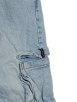 Vorschaubild 3 von Cargo Jeans Jogger Kinder Mädchen Gr. 140 Hellblau Baumwolle