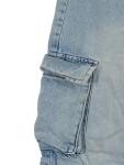 Vorschaubild 4 von Cargo Jeans Jogger Kinder Mädchen Gr. 140 Hellblau Baumwolle