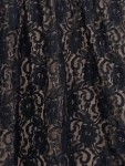 Vorschaubild 2 von Spitzenkleid Damen Gr. 36/S Schwarz Floral Minikleid