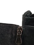 Vorschaubild 3 von Stiefeletten Damen Gr. 41 Schwarz Wildleder Reißverschluss 4 cm Klassisch