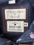 Vorschaubild 4 von Damen Sweatjacke Kapuzenjacke Blumenmuster Blau Gr. XS
