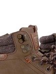 Vorschaubild 2 von Stiefel Herren Gr. 41 Braun Kunstleder Schnürung Reißverschluss