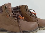 Vorschaubild 3 von Stiefel Herren Gr. 41 Braun Kunstleder Schnürung Reißverschluss