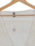 Vorschaubild 2 von Strickjacke Damen Bohemian Weiß Spitze 3/4-Arm L