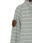 Vorschaubild 4 von Damen Kapuzenpullover Hoodie Gr. M Grau Gestreift Baumwolle