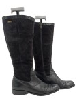 Vorschaubild 1 von Damen Stiefel Gr. 40 Schwarz Leder Wildleder Klassisch
