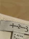 Vorschaubild 5 von 1.2.3 Paris Damen T-Shirt Gr. 40-42/XL Weiß Polyamid Basic