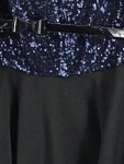 Vorschaubild 3 von Cocktailkleid Pailletten Blau Schwarz Gr. 38 M Damen Party