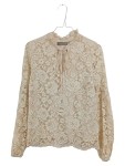 Vorschaubild 1 von Bluse Damen Gr. 34/XS Beige Polyamid Florales Muster Romantisch