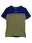 Vorschaubild 1 von Kinder T-Shirt Gr. 152 Blau Grün Logo-Print Baumwolle