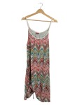 Vorschaubild 1 von Damen Sommerkleid Trägerkleid Zickzack Gr. 40 Mehrfarbig