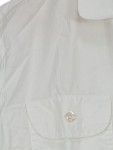 Vorschaubild 3 von Hemdbluse Damen Gr. 46 Weiß Langarm Baumwolle Casual