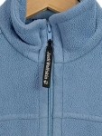 Vorschaubild 3 von Fleecejacke Damen Gr. 34/XS Blau Polyester Uni Outdoor Langarm