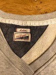 Vorschaubild 3 von Damen Sweatshirt Gr. M Grau V-Ausschnitt Baumwolle
