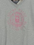 Vorschaubild 2 von Damen Sweatshirt Gr. M Grau V-Ausschnitt Baumwolle