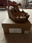 Vorschaubild 3 von Keilabsatz Sandalen Damen Gr. 37 Braun Wildleder Wedges