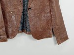 Vorschaubild 2 von Damen Kunstleder Blazer Jacke Braun Gr. XS/34